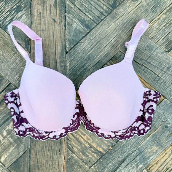 Wacoal 853322 Instant Icon Tshirt Bra in Fragrant Lilac/Pickled Beet – 32DD - Picture 7 of 13